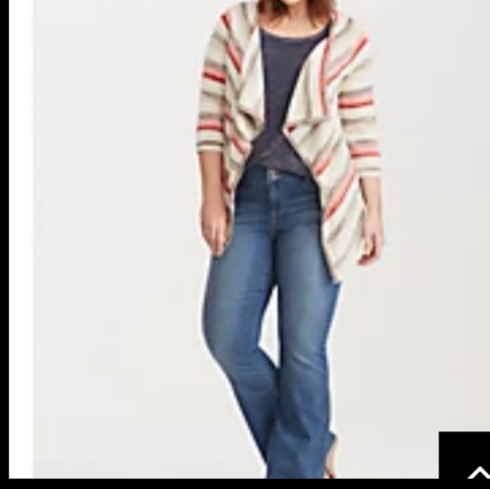 Torrid Waterfall Cardigan sweater size 5